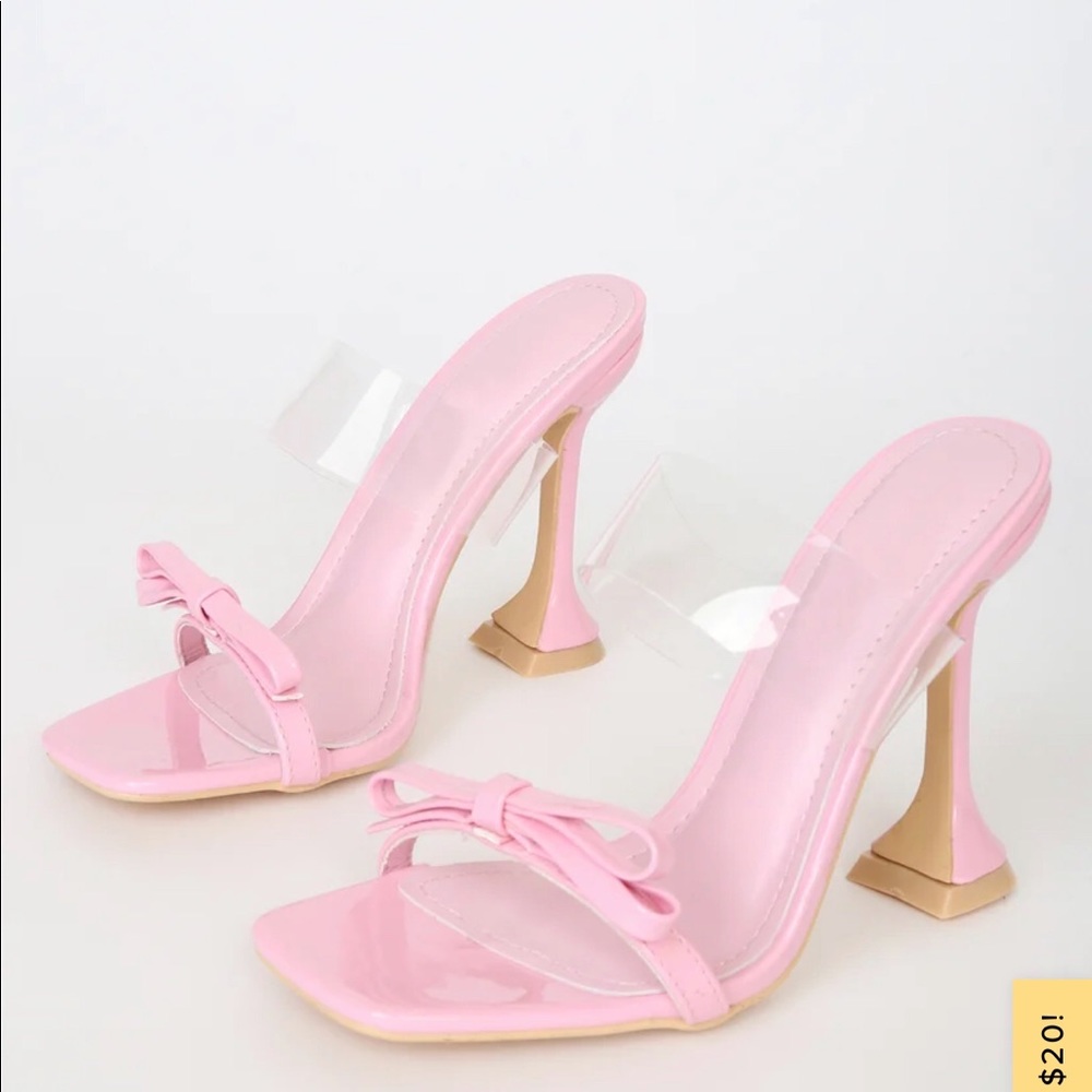 Lulus Marina Pink High Heel Sandal brand new …size 6 1/2